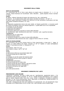movimenti della terra