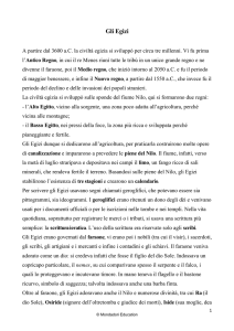 Scheda • Gli egizi - Mondadori Education