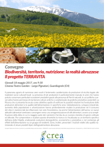 Convegno Biodiversità, territorio, nutrizione: la realtà abruzzese Il