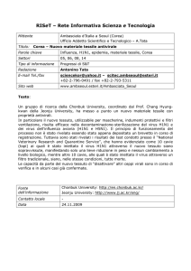 Nuovo materiale tessile antivirale