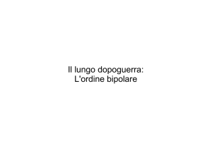 Il lungo dopoguerra: L`ordine bipolare