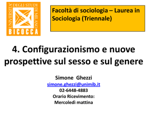 Diapositiva 1 - Dipartimento di Sociologia e Ricerca Sociale