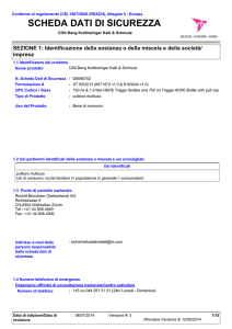 scheda dati di sicurezza