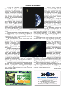 Distanze astronomiche