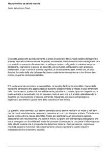 Neuroni-mirror ed attività motoria