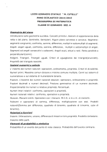 Matematica - Liceo Classico