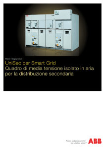 UniSec per Smart Grid Quadro di media tensione isolato in aria per