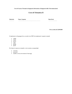 Corso di Telematica II