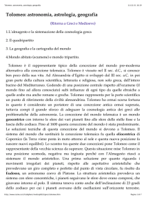 Tolomeo: astronomia, astrologia, geografia