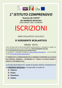 1° istituto comprensivo - Istituto Comprensivo 1° De Curtis