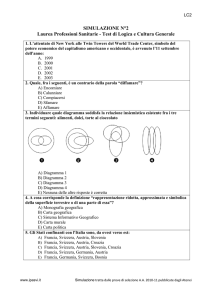 SIMULAZIONE N°2 Laurea Professioni Sanitarie - Test di