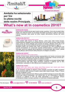 Amitalia Newsletter Incosmetics 2016