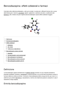 Benzodiazepina: effetti collaterali e farmaci