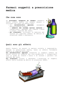 Farmaci soggetti a prescrizione medica