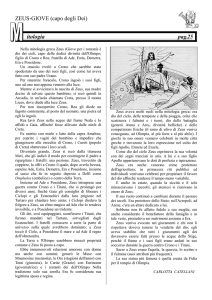 ZEUS-GIOVE (capo degli Dei) itologia pag.25