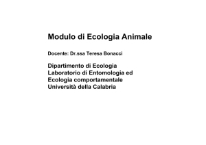 slides ecologia animale