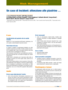 Un caso di Incident: attenzione alle piastrine