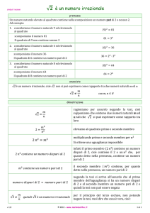 è un numero irrazionale