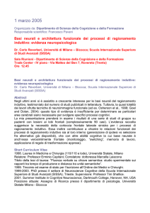 Basi neurali e architettura funzionale dei processi di ragionamento