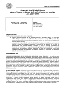 Anatomia I - univr dsnm - Università degli Studi di Verona