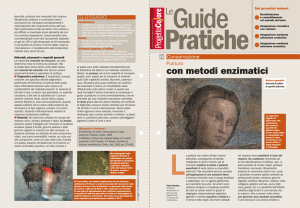 con metodi enzimatici - Facoltà di Architettura di Genova