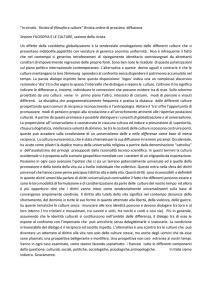 “In circolo. Rivista di filosofia e culture” Rivista online di