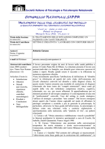 Societ Italiana di Psicologia e Psicoterapia Relazionale