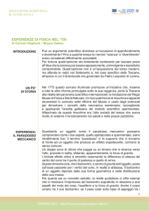 ESPERIENZE DI FISICA NEL `700