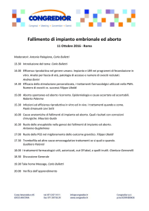 Fallimento di impianto embrionale ed aborto