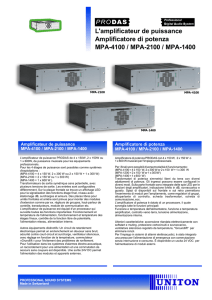 L`amplificateur de puissance Amplificatore di potenza