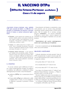 IL VACCINO DTPa