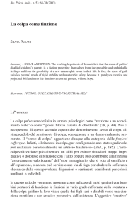 La colpa come finzione