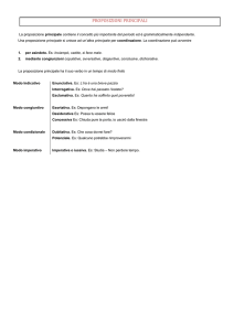 PROPOSIZIONI PRINCIPALI