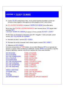 lezione 3: to do e to make - Arch