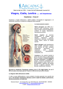 Viagra, Cialis, Levitra … ed Impotenza