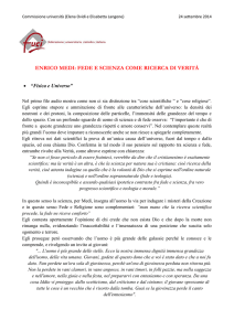 enrico medi: fede e scienza come ricerca di verità