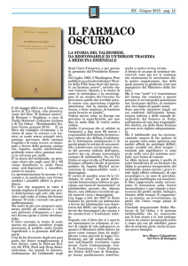 IL FARMACO OSCURO - Studio Legale Calandrino