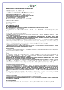 1 RIASSUNTO DELLE CARATTERISTICHE DEL