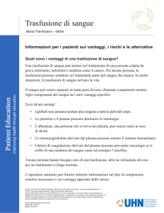 Trasfusione di sangue - the University Health Network