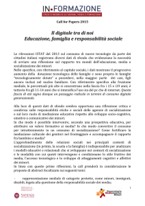 Call for Papers 2015 - Il digitale tra di noi