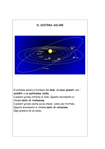 IL SISTEMA SOLARE