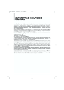 neuralterapia e riabilitazione funzionale