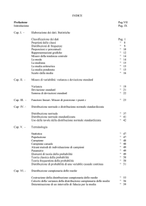 Elaborazione dei dati. Statistiche Classificazione