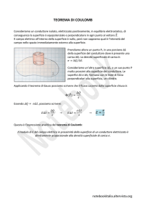 Teorema di Coulomb - Notebook Italia