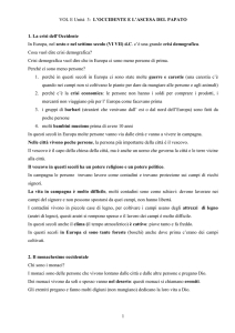 unita` 3 vol e l`occidente e l`ascesa del papato