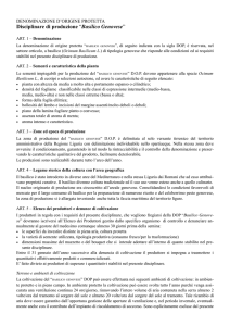 Disciplinare di produzione - Parco del basilico di Pra