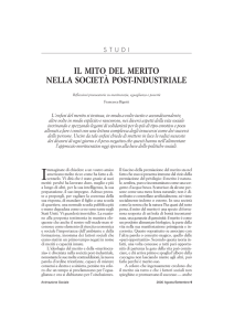 IL MITO DEL MERITO NELLA SOCIETÀ POST