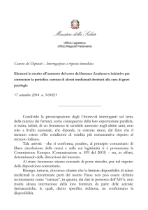 Camera dei Deputati – Interrogazione a risposta immediata 17