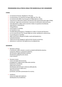 programma della prova orale per maresciallo dei carabinieri
