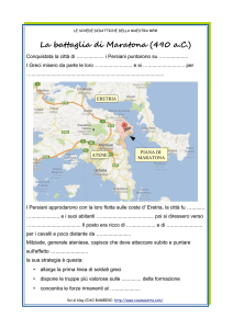 La battaglia di Maratona (490 aC)
